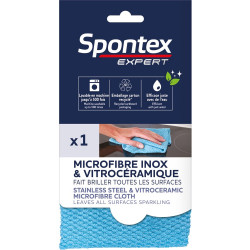 MICROFIBRE VITROCERAMIQUE / INOX SPONTEX de marque SPONTEX EXPERT, référence: B10001600