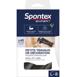 Lot 40 gants petits travaux L taille 8 SPONTEX  expert de marque SPONTEX EXPERT, référence: B10001700