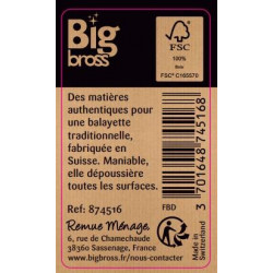 Balayette bois surface fragile BIG BROSS - BIG BROSS