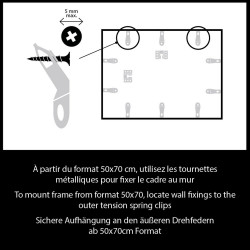 Cadre Accent, H.100 x l.70 cm, aluminium noir, NIELSEN - NIELSEN