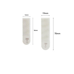 Lot de 12 Languette adhésive blanc Command 3M - COMMAND
