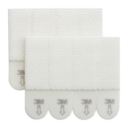 Lot de 4 Languette adhésive blanc Command 3M - COMMAND