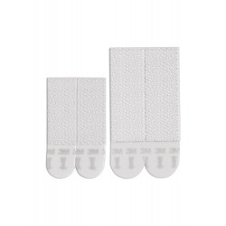 Languette de fixation adhésive tableau 8 M + 16 L blanc, lot de 12 paires, Comma - COMMAND