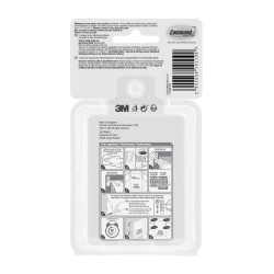 Languette de fixation adhésive tableau 8 M + 16 L blanc, lot de 12 paires, Comma - COMMAND