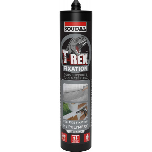 Colle fixation polymere universelle blanc, 485G - SOUDAL