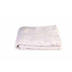 Plaid Paillettes ecru l. 130 x L. 170 cm de marque Sans marque, référence: B10004200