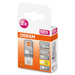 Lot de 2 ampoules capsule G9, OSRAM, 200Lm , blanc chaud - OSRAM