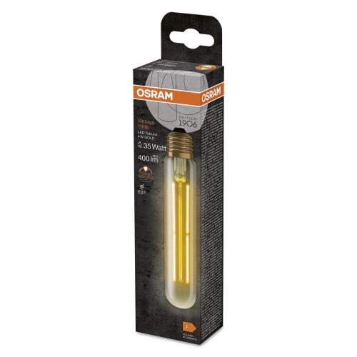 Ampoule led decorative, Tube vintage E27, 400lm, ambre blanc chaud, dimmable, OS - OSRAM