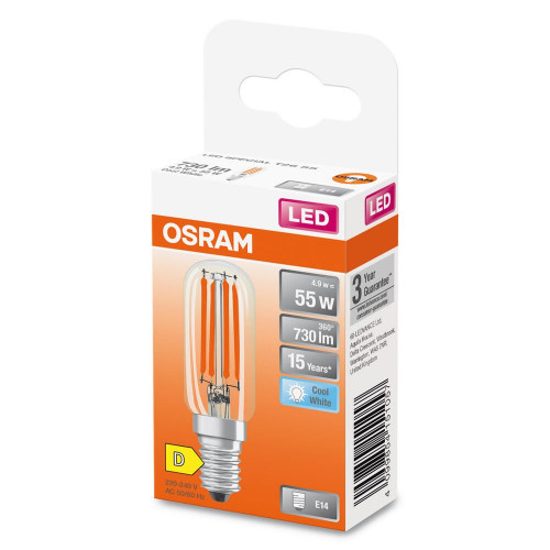 Tube led t26 e14 transparent 55 w 4000 k OSRAM - OSRAM