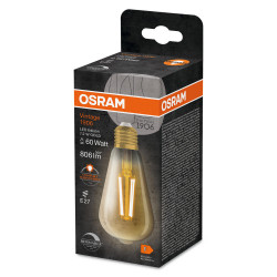 Led EDISON e27 à filament ambre 60 w chaud OSRAM - OSRAM