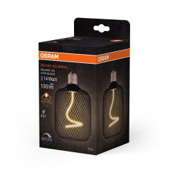 Ampoule led déco, cylindre noir E27, 130lm , blanc chaud, dimmable, OSRAM - OSRAM