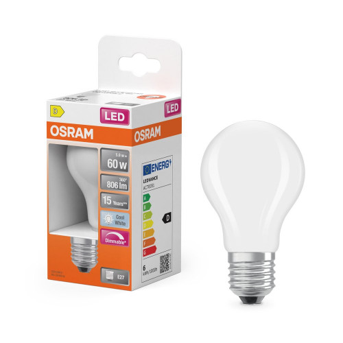 Ampoule led classique,  E27, 806lm , blanc neutre, dimmable, OSRAM - OSRAM