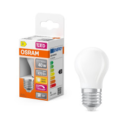 Ampoule led classique, sphérique E27, 470lm , blanc chaud, dimmable, OSRAM - OSRAM