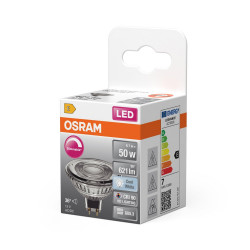 Ampoule led classique, réflecteur GU5.3, 621lm , blanc neutre, dimmable, OS de marque OSRAM, référence: B9950100