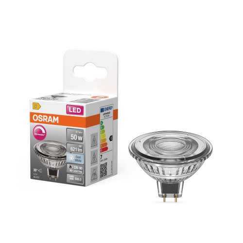 Ampoule led classique, réflecteur GU5.3, 621lm , blanc neutre, dimmable, OS - OSRAM