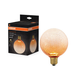 Ampoule led décorative globe E27, 300lm = 28W, orange, OSRAM de marque OSRAM, référence: B9950800