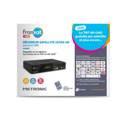 Décodeur satellite UHD METRONIC - Metronic