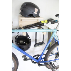 Support vélo mural tablette WOODY - BOX & BEYOND