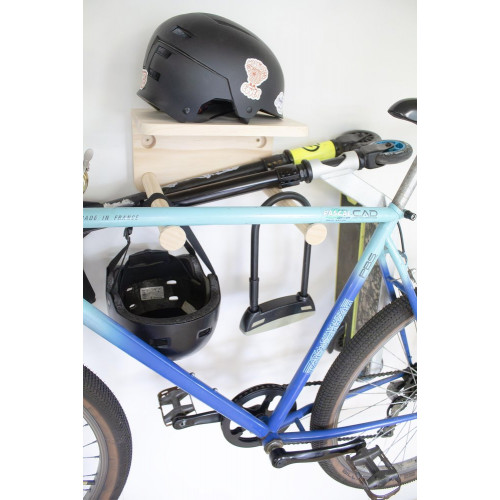 Support vélo mural tablette WOODY - BOX & BEYOND