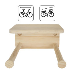 Support vélo mural tablette WOODY - BOX & BEYOND