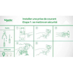 Double prise avec terre verticale Ovalis, SCHNEIDER ELECTRIC, blanc - SCHNEIDER ELECTRIC