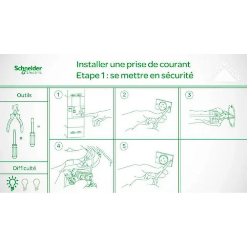 Double prise avec terre verticale Ovalis, SCHNEIDER ELECTRIC, blanc - SCHNEIDER ELECTRIC
