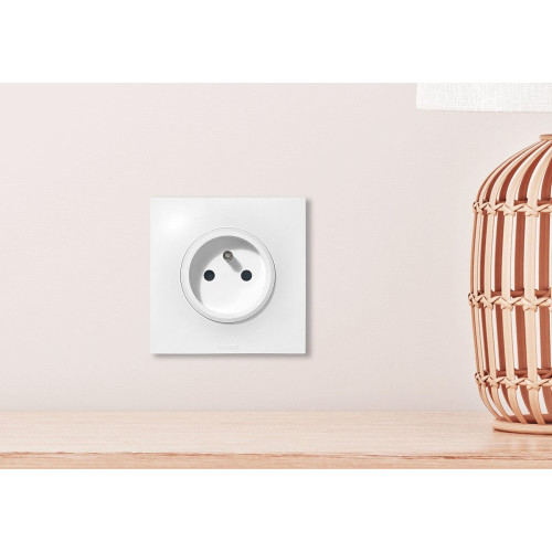 Lot de 10 prises avec terre Neptune, blanc, LEGRAND - LEGRAND