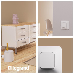Interrupteur va et vient complet neptune blanc legrand - LEGRAND