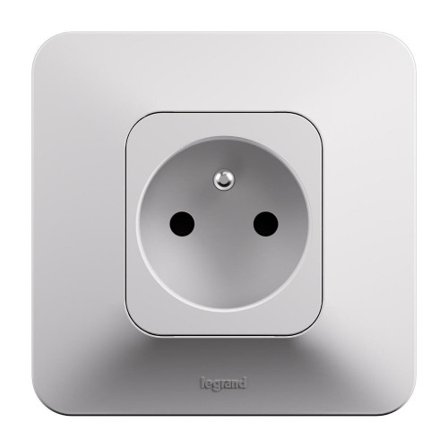 Prise avec terre complet neptune blanc legrand - LEGRAND