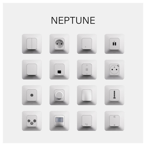 Prise avec terre complet neptune blanc legrand - LEGRAND