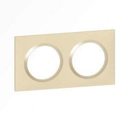 Plaque double Dooxie, LEGRAND, dune - LEGRAND