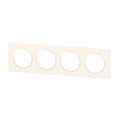 Plaque quadruple Dooxie, LEGRAND, blanc - LEGRAND