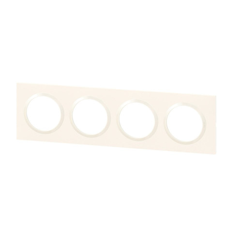 Plaque quadruple Dooxie, LEGRAND, blanc - LEGRAND