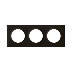 Plaque triple Dooxie, LEGRAND, noir velours de marque LEGRAND, référence: B9954000