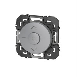 Interrupteur volet roulant, LEGRAND Dooxie, aluminium - LEGRAND