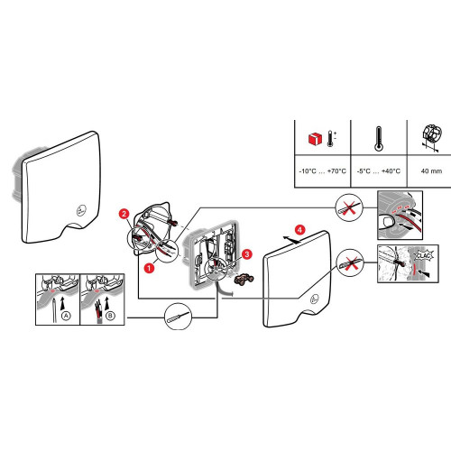 Sortie de câble complet Dooxie, LEGRAND, blanc - LEGRAND