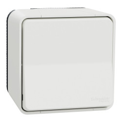 Interrupteur va-et-vient saillie Mureva Styl, SCHNEIDER ELECTRIC, blanc de marque SCHNEIDER ELECTRIC, référence: B9956300