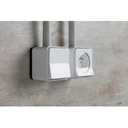 Interrupteur va-et-vient saillie Mureva Styl, SCHNEIDER ELECTRIC, blanc - SCHNEIDER ELECTRIC