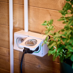 Prise étanche saillie complet Mureva Styl, SCHNEIDER ELECTRIC, blanc - SCHNEIDER ELECTRIC