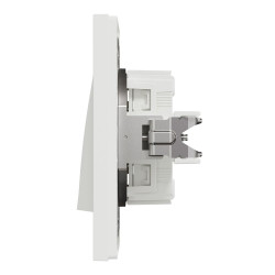 Poussoir lumineux complet  Miluz, SCHNEIDER ELECTRIC, blanc - SCHNEIDER ELECTRIC