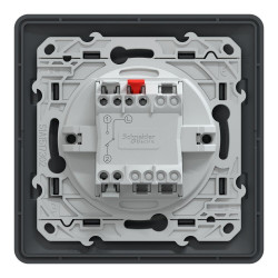 Lot de 5 interrupteurs va-et-vient complet Ovalis SCHNEIDER ELECTRIC, anthracite - SCHNEIDER ELECTRIC
