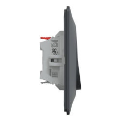 Lot de 5 interrupteurs va-et-vient complet Ovalis SCHNEIDER ELECTRIC, anthracite - SCHNEIDER ELECTRIC