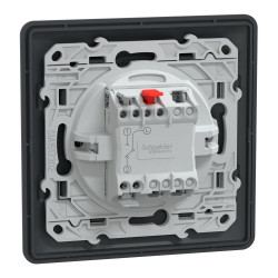 Lot de 5 interrupteurs va-et-vient complet Ovalis SCHNEIDER ELECTRIC, anthracite - SCHNEIDER ELECTRIC