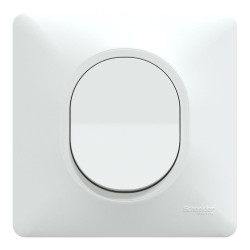 Interrupteur va-et-vient complet Ovalis, SCHNEIDER ELECTRIC, blanc de marque SCHNEIDER ELECTRIC, référence: B9958800