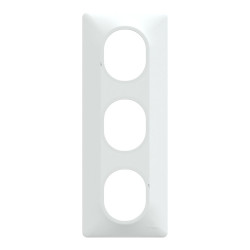 Plaque triple verticale Ovalis, SCHNEIDER ELECTRIC, blanc de marque SCHNEIDER ELECTRIC, référence: B9958900