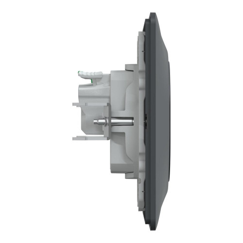 Lot de 5 prises avec terre complet Ovalis, SCHNEIDER ELECTRIC, gris anthracite - SCHNEIDER ELECTRIC