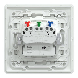 Prise avec terre affleurante complet Ovalis, SCHNEIDER ELECTRIC, blanc - SCHNEIDER ELECTRIC