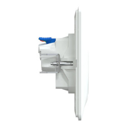 Prise avec terre affleurante complet Ovalis, SCHNEIDER ELECTRIC, blanc - SCHNEIDER ELECTRIC