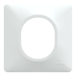 Plaque simple Ovalis, SCHNEIDER ELECTRIC, blanc de marque SCHNEIDER ELECTRIC, référence: B9959500