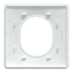 Plaque simple Ovalis, SCHNEIDER ELECTRIC, blanc - SCHNEIDER ELECTRIC